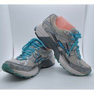 Brooks Ravenna 2 Womens Size 9 Silver White Blue Mesh Running Shoes 1200831b451